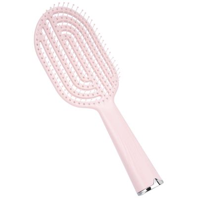 SHIDOW Vented Paddle DryWet Hair Brush with hook handle for Women -Scalp Massage Volumizing Detangling Brush (Pink)