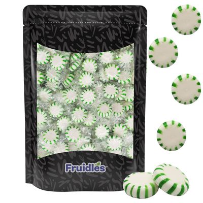 The Dreidel Company Flavored Pinwheel Starlights Hard Candy, Kosher, Individually Wrapped (Spearmint Starlight Pinwheel, 40 Count (12 Pound)