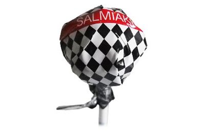 15 pcs x 9g of Fazer Salmiakki - Lollipop - Original - Finnish - Salmiak - Salty Liquorice - Licorice - Hard - Boiled - Candies - Sweets