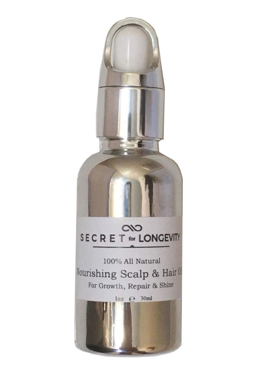Secret for Longevity 100 All Natural Jojoba, Argan Jamaican Castor Oil HairScalpBeard Growth Shine SerumTreatment