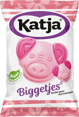 Katja Biggetjes I Soft Sweet Fruit flavored Gummy Candy I 255g 8.99 ounce