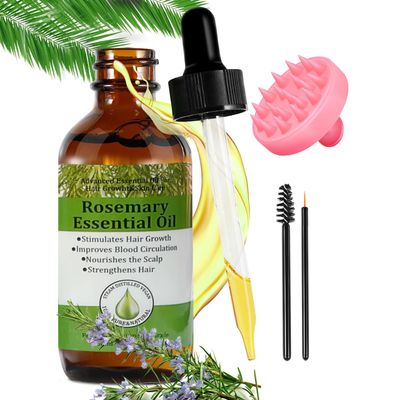 CLFJLXYX 100 Organic Rosemary Hair Growth Oil - Effective for Hair Thickening, Hair Loss Treatment, Hair Mask and Damaged Hair Care, 2.11 Fl Oz