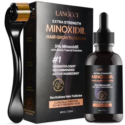 Minoxidil for Women and Men Hair Growth Oil: 5 Topical regrowth Treatment kit for Hair Loss