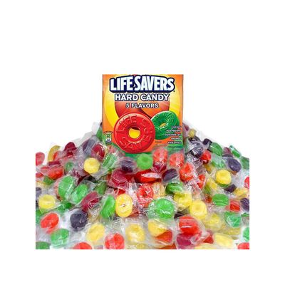Life Savers Hard Candy 5 Flavors - 5 lbs of Candy - Individually Wrapped - Cherry, Watermelon, Orange, Pineapple, and Raspberry - Perfect for Stocking the Pantry