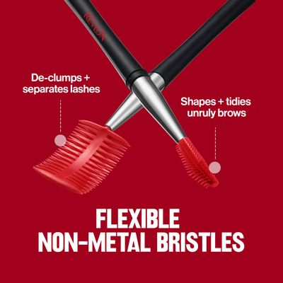 Revlon Lash Brow Styling Tool, Dual Ended Eyelash Separator Eyebrow Brush Spoolie, Works with Mascara Brow Makeup, 1 count