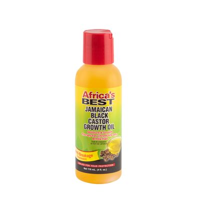 Africa&#39;s Best - Jamaican Black Castor Growth Oil, High in Vitamin E, Minerals and Proteins, Help Repair Dry Scalp, Split Ends, Thinning hair and Promotes Regrowth, 4oz Bottle, Brown