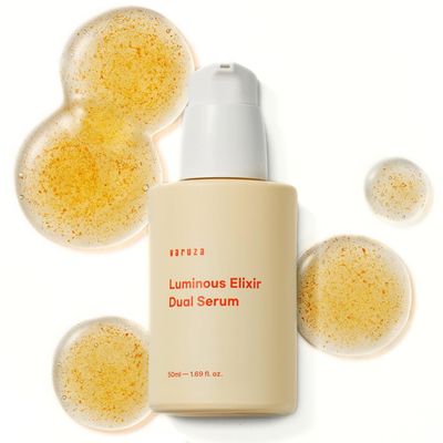 varuza Luminous Elixir Dual Serum Vita 7 Complex 5 Vitamin K3 Face Serum Hyaluronic Acid CoQ10 Sea buckthorn oil Pullulan Hydrating Skin Barrier Repair Anti-Redness Vegan Korean Skincare 50ml