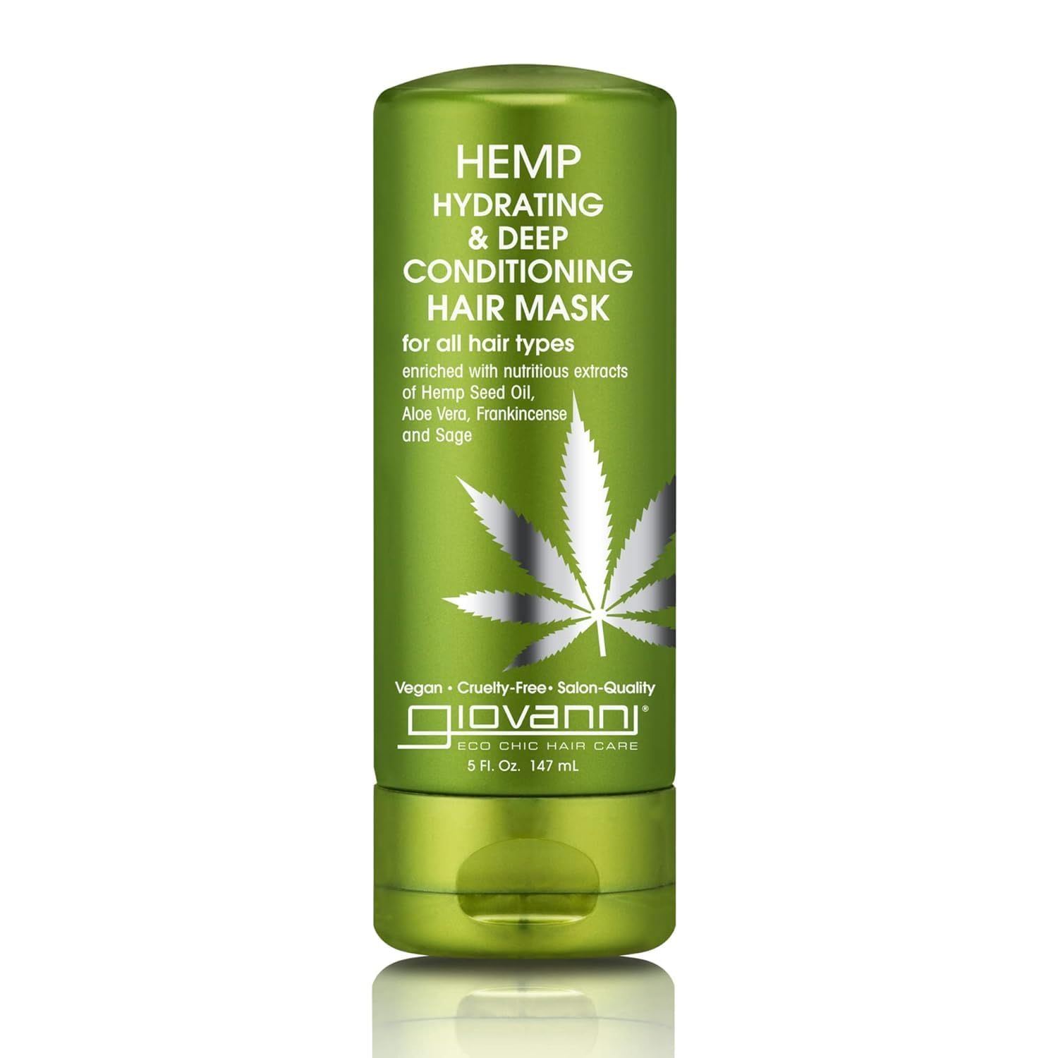 GIOVANNI Hemp Hydrating Deep Conditioning Hair Mask - Hemp Hydrating Conditioner Mask for Dry, Hemp Seed Oil, Aloe Vera, Frankincense, Helps Moisturize Revitalize Damaged Hair - 5 oz, (1 Pack)