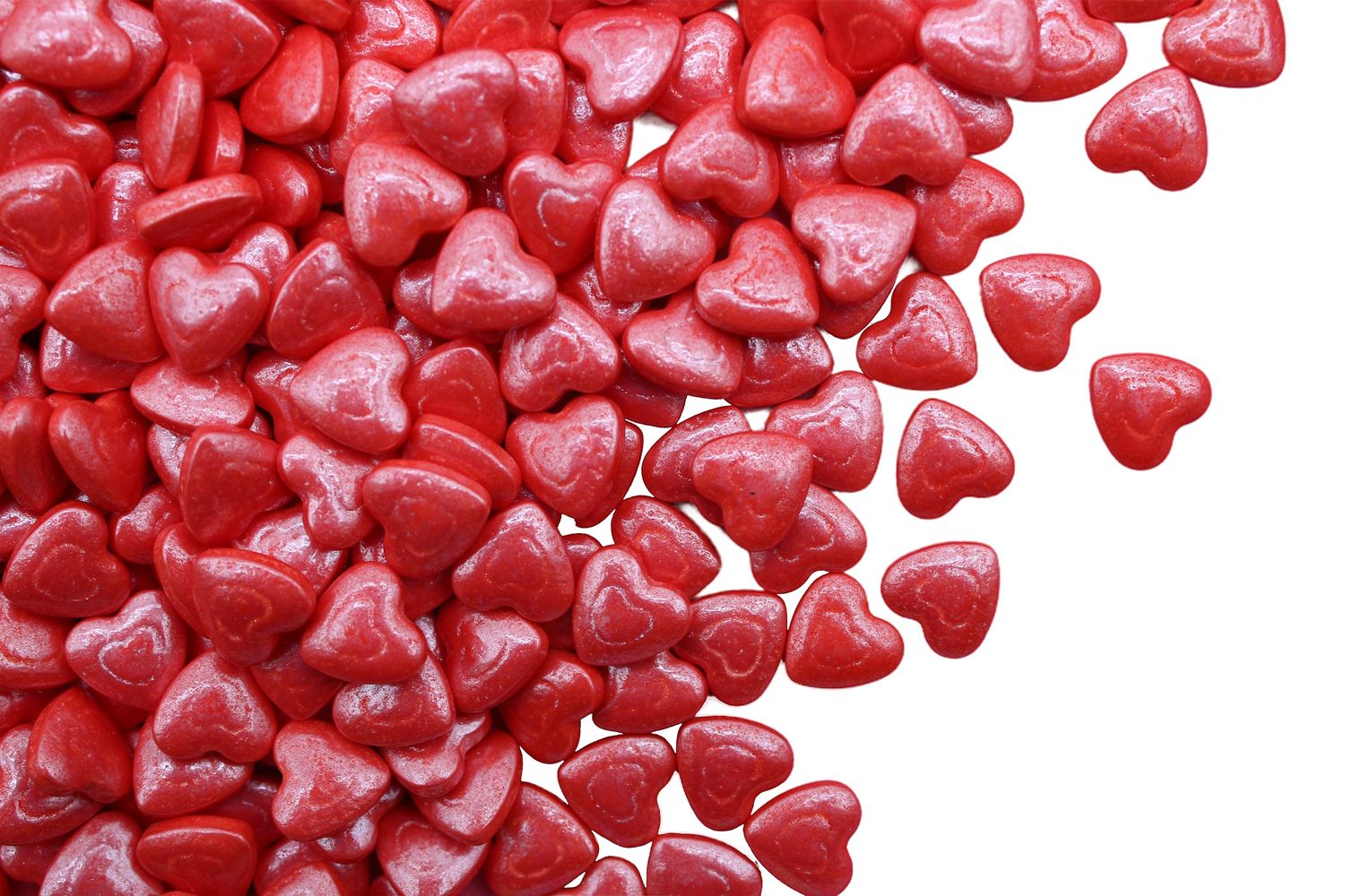 Cinnamon Heart Shaped Hard Candy Red 8 Ounce Candy for Valentine&#39;s Day