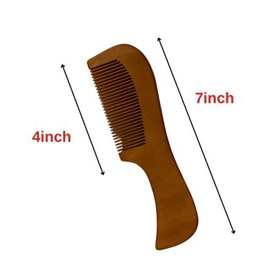 Daiso Japanese Style Peach Wood Natural Comb - Anti Static Hair lustrous hair can,also make oil combs. 8959