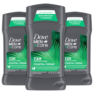 DOVE MEN CARE Antiperpirant 3 Pack Coastal Cedar Deodorant for Men 2.7oz