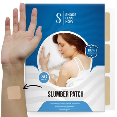 Slumber Patch Sleep Aid for Adults Extra Strength Easy-to-Apply Sleep Patches with Melatonin Valerian Relax Wake Up Refreshed Long-Lasting Night Comfort for Men Women 30 Patches