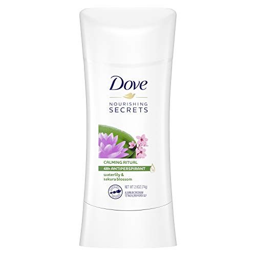 Dove Nourishing Secrets Antiperspirant Deodorant Stick for Women, Waterlily Sakura Blossom, for 48 Hour Underarm Sweat Protection And Soft And Comfortable Underarms, 2.6 oz
