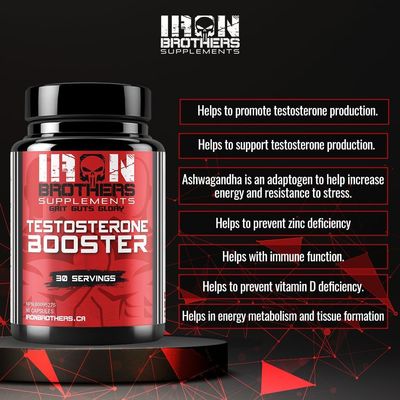 Testosterone Booster Supplements for Men - Estrogen Blocker - Supplement Natural Energy, Strength Stamina - Lean Muscle Growth - Promotes Fat Loss - Increase Male Performance (2 Bottles)
