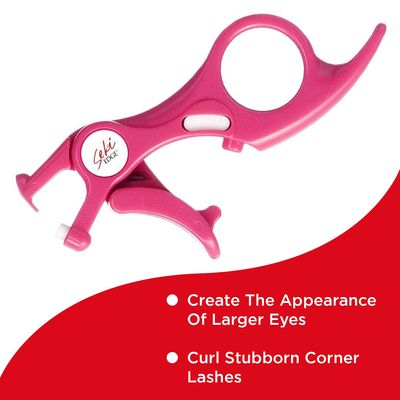 Seki Edge Spot Eyelash Curler (SS-600) - Lash Curler Adds Curl, Lift Definition to Outer Corners of Lashes - Help Eyes Appear Larger More Open - Comes with Extra Curler Replacement Pad