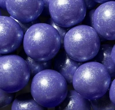 YANKEETRADERS Bright Purple Fruit Flavored Gumballs 1&quot;, 2 Pounds Bulk