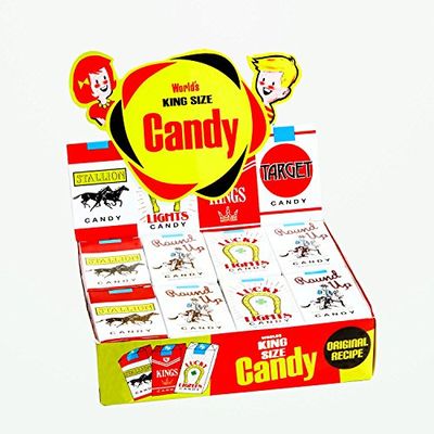 World&#39;s King Size Candy &#39;Cigarettes&#39; ,0.01 oz,24 Case