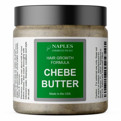 Chebe Hair Butter with Chebe Powder Hair Growth Conditioner All Natural Serum Thickening Strengthening For All Hair Types Made in USA (Unscented)