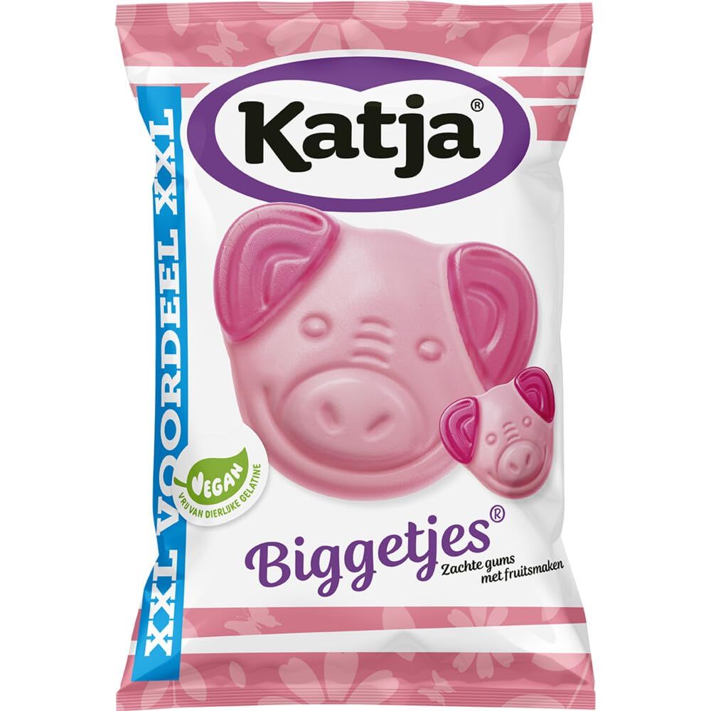 Katja Biggetjes I Soft Sweet Fruit flavored Gummy Candy I 410g 14.4 ounce