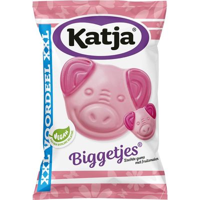 Katja Biggetjes I Soft Sweet Fruit flavored Gummy Candy I 410g 14.4 ounce