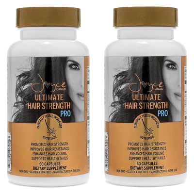 Miracle Elixir Collection Joyce Giraud Ultimate Hair Strength Supplements, 60-Day Supply, Scientifically Formulated to Reduce Hair Loss, 120 Capsules