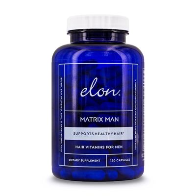 Elon Matrix Man - 60 Day Supply - Hair Growth Vitamins for Men - Saw Palmetto Biotin Advanced Formula Vitamins - Promotes Healthy Beard Growth - (120 Capsules)