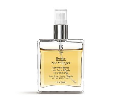 Better Not Younger Second Chance Hair, Face Body Nourishing Oil for Women - Omega 3-6 Infused, Antioxidant-Rich Abyssinian Oil, Lightweight Fast-Absorbing, Restores Moisture for Smooth Skin Hair