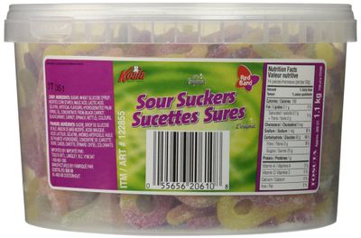 Koala Sour Suckers Gummy Candy, 1.1kg38.8oz, 300 count Canadian