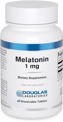Douglas Laboratories Melatonin 1 mg. Supports SleepWake Cycles 60 Tablets