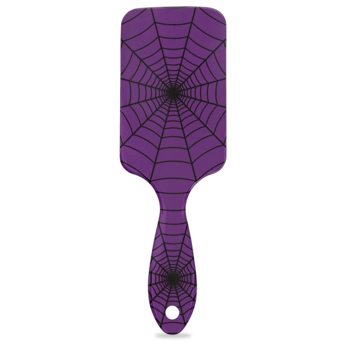 Spider Web Kids Hair Brush Boys Girls, Paddle Hair Brush Detangler, Square Boys Hair Brush for Curly Thick Thin Tangled Wet Long Short Hairs