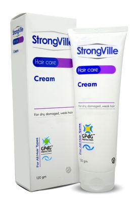 Cream Strong Ville Extra Vital Hair Complex Combines Hair Care Increases Hair Softness, Shine And Attractiveness From Root To Tip Which Greatly The Beauty Of Your Hair (4.23 oz 120 gm)