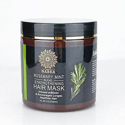 NABKA Rosemary Hair Mask for Thickening Growth, 16.9 Ounce, Paraben Sulfate Free, Biotin Infused