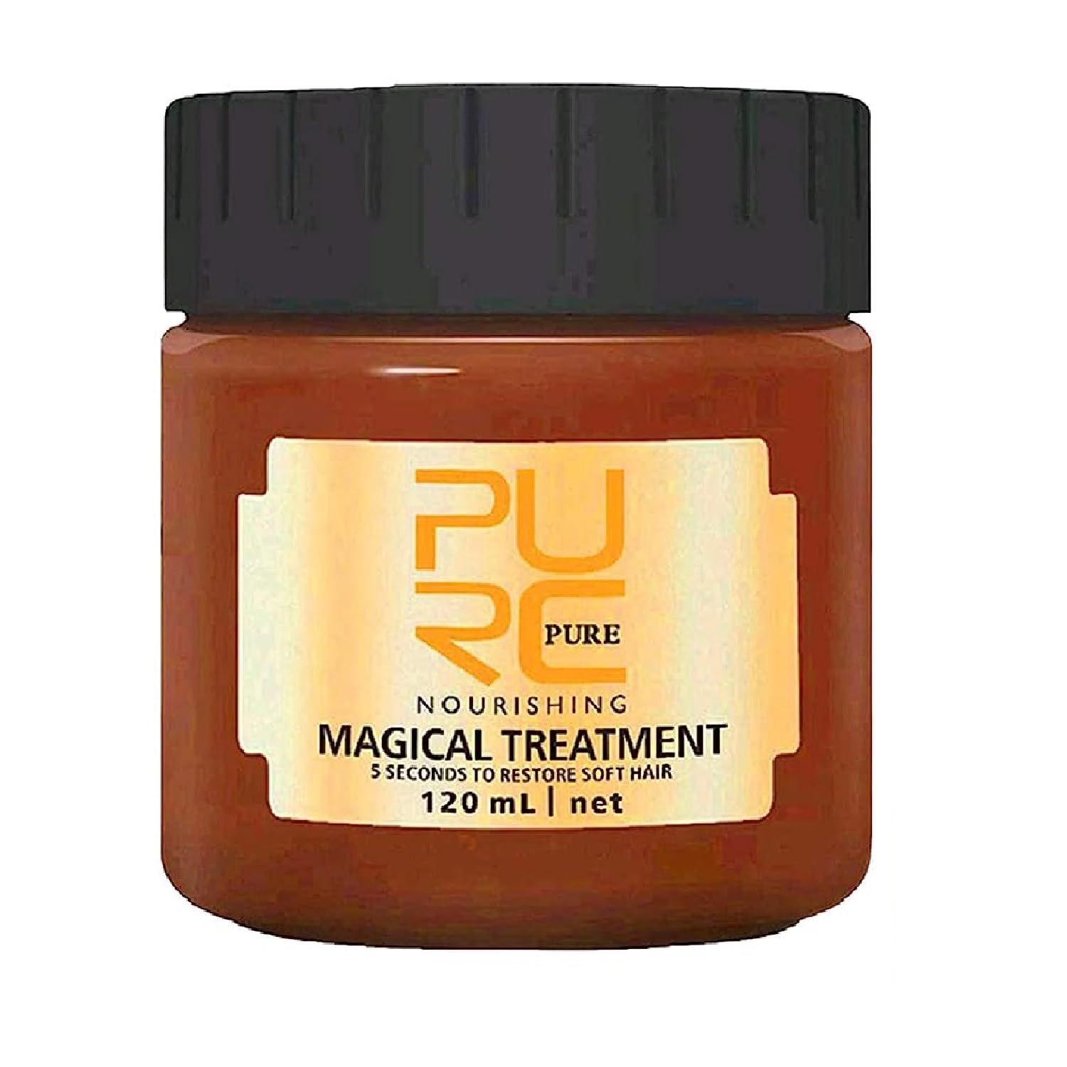 nvyue PURC Magical Keratin Treatment Mask, Advanced Molecular Roots Conditioner for Dry Damaged Hair, 5 Seconds Restore Soft Hair (120ml)