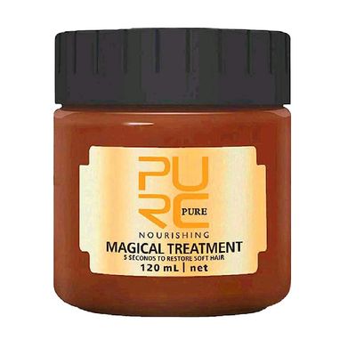 nvyue PURC Magical Keratin Treatment Mask, Advanced Molecular Roots Conditioner for Dry Damaged Hair, 5 Seconds Restore Soft Hair (120ml)