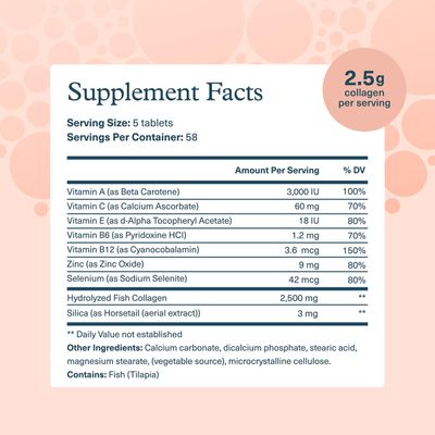 Youtheory Marine Collagen - 2,500 mg Hydrolyzed Collagen - Supports Skin - Fish-Sourced Collagen - with Vitamin C, A, C, E, B6, B12 More - Highly Digestible and Absorbable - 290 Tablets