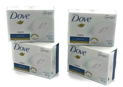 Dove Original Beauty Bar Soap 4 X 135g4.75oz., Pack Of 4 (STANDARD, 4, Count)