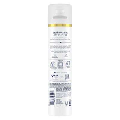 Dove Advanced Dry Shampoo Fresh Coconut Refresh Revive Hair Without Water for Clean Fresh Hair 7.3 oz