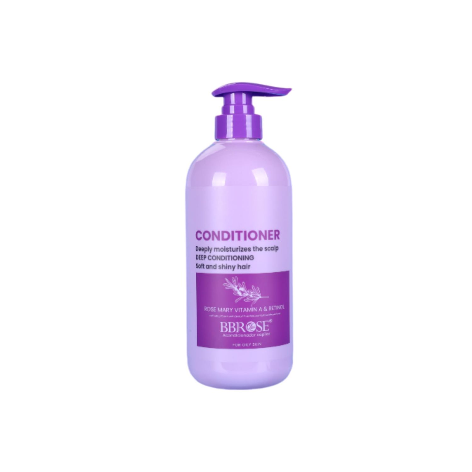 BBROSE Rosemary Conditioner - Deeply Moisturizing Scalp Treatment for Luxuriously Soft Shiny Hair, Infused with Vitamin A Retinol for Enhanced Nourishment and Repair