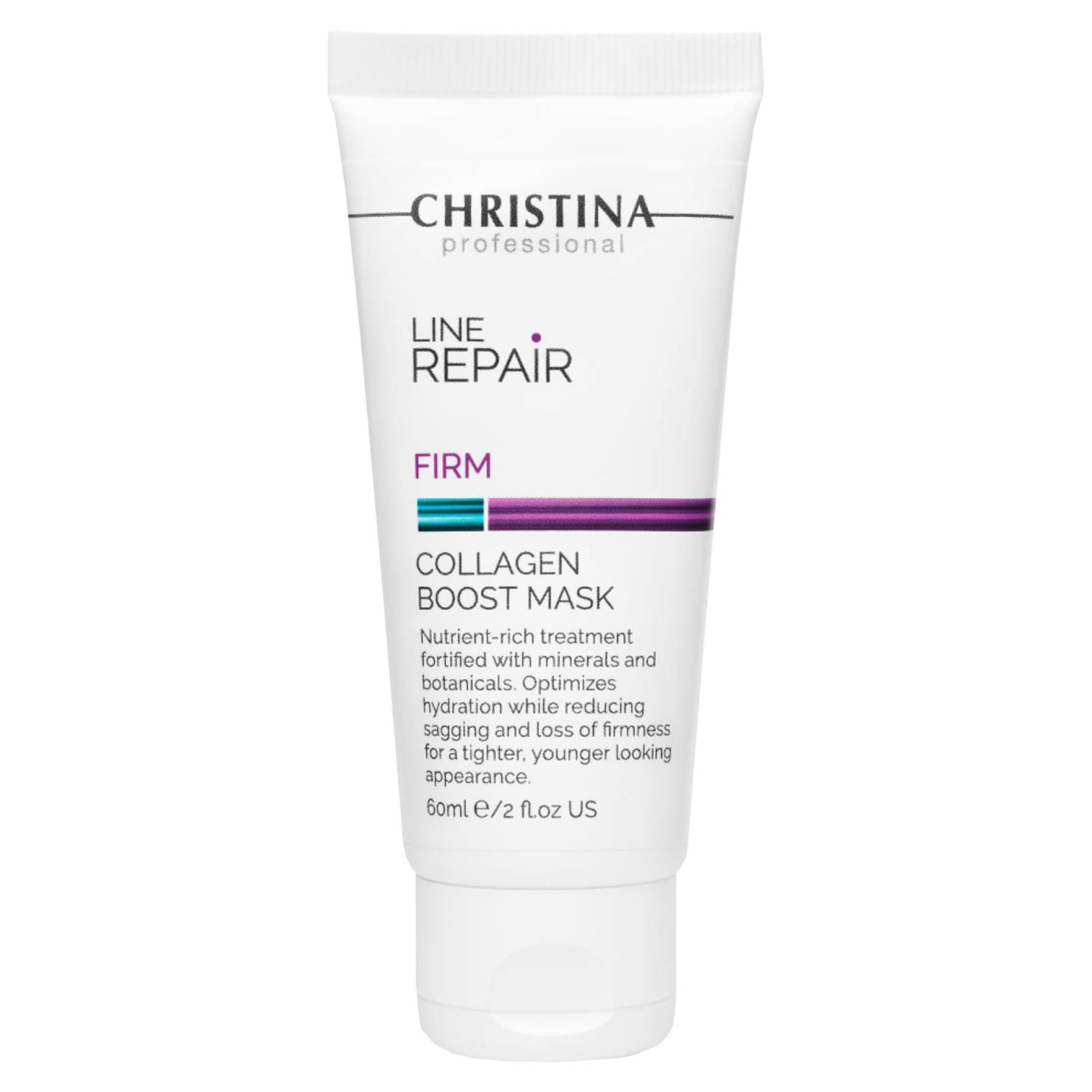-CHRISTINA- Line Repair Collagen Boost Facial Mask with Hyaluronic Acid Anti-Aging, Restoring, Smoothing and Elasticity Increasing Face Masks Skincare For All Skin Types 60ml 2 fl.oz
