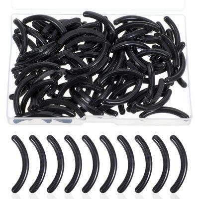 YUXIANLB 80PCS Eyelash Curler Refill Pads Lash Curler Replacement Pads Rubber Eyelash Curlers Pads Lash Tweezers Spare Core Eye Lash Curler Rubber Refills Silicone Strips for Universal Eyelash Curler