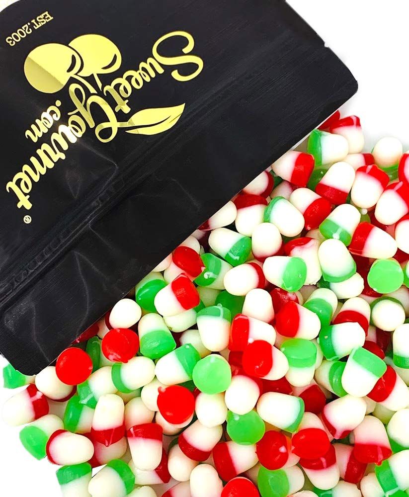 SweetGourmet Christmas JuJu Bells Red, White, Green Bulk Candy 2 Pounds