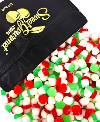 SweetGourmet Christmas JuJu Bells Red, White, Green Bulk Candy 2 Pounds