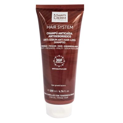 Martiderm Hair System 3GF Champ Antiseborrico - 200ml