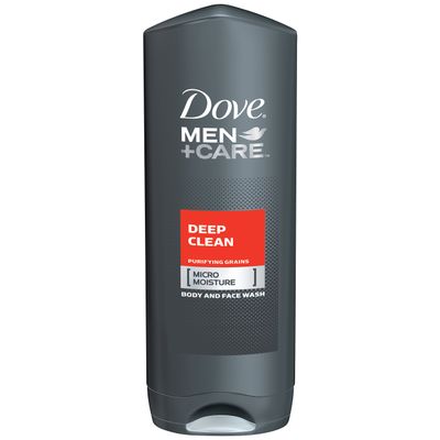 Dove MenCare Body and Face Wash, Deep Clean 18 oz, Pack of 3