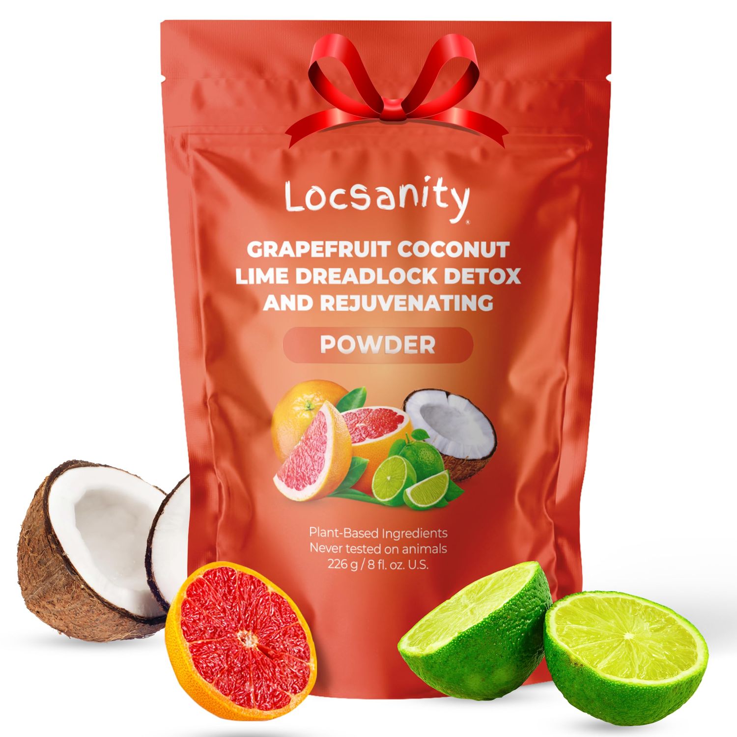 Locsanity Dreadlock Hair Scalp Detox - Deep Clean Dreadlock Powder, Cleansing Conditioner - Natural Hair Cleanser for Build Up - ACV Alternative, Loc Care and Maintenance Products