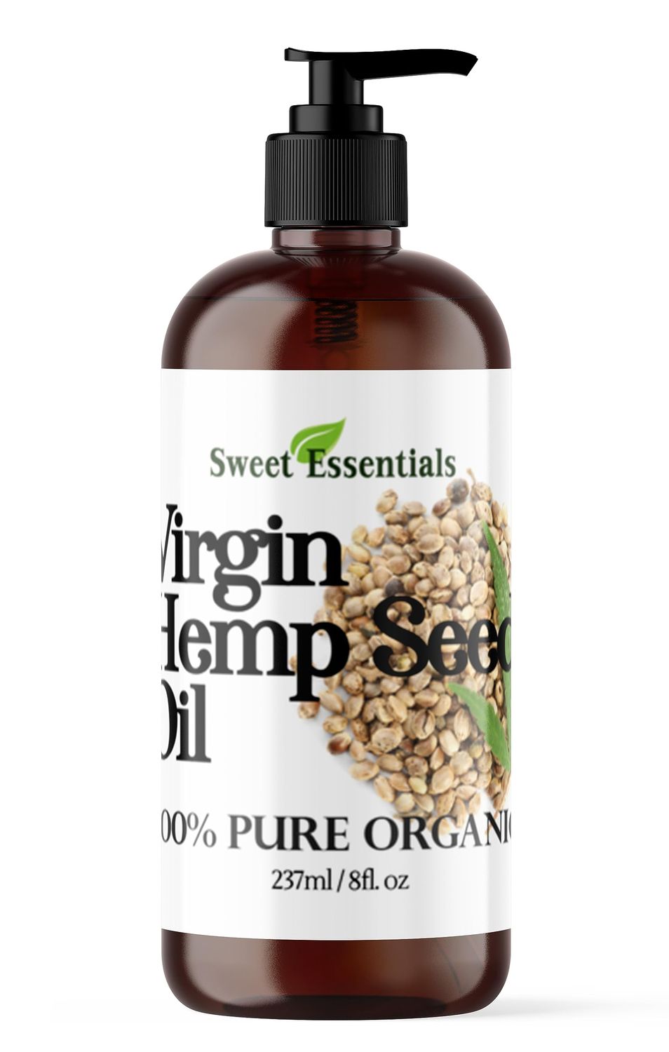 Organic Extra Unrefined Hemp Seed Oil (Food Grade) 8oz Cannabis Sativa Imported From Canada 100 Pure Cold Pressed Offers Relief From Dry Cracked Skin, Eczema, Psoriasis, Dermatitis, Rosacea