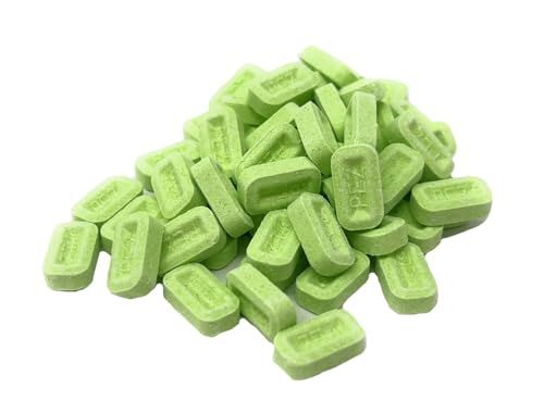 YANKEETRADERS Classic Sour Green Apple Tablets Unwrapped Pez Candy Dispenser Refills, 4 Pounds