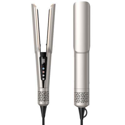 Hair Straightener - 2 in 1 Wet to Dry Hair Dryer and Straightener with High-Speed Airflow Rapid Heat-Up Customizable Temperature LCD Display Auto Shut-Off No Heat Damage for All Hair Types