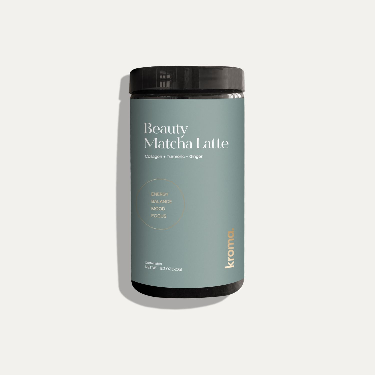 KROMA. Ceremonial Grade Matcha Powder, Gluten Free Green Tea Collagen Powder with Mushrooms, Ginger, Turmeric, L Theanine, Maca, Matcha Latte Powder, Natural Caffeine for Energy Support, 60 Servings