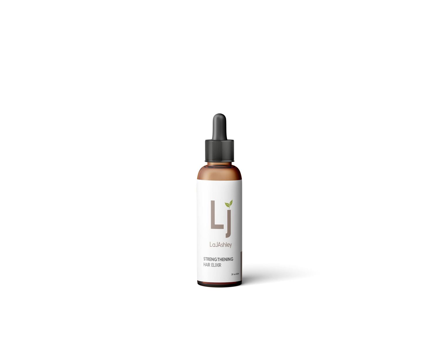 LaJAshley Strengthening Hair Elixir, Oil Based, Vegan, All Natural, Circulates Blood Flow, Growth Formula, Stimulates Cell Regeneration, Scalp Treatment 2 fl oz